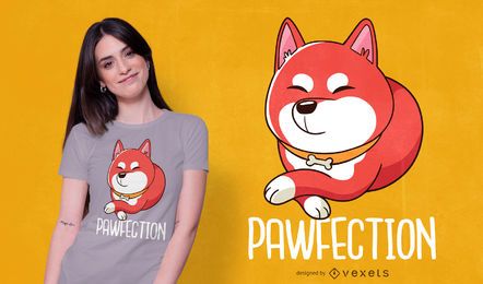 Diseño de camiseta Shiba Inu Cute Dog