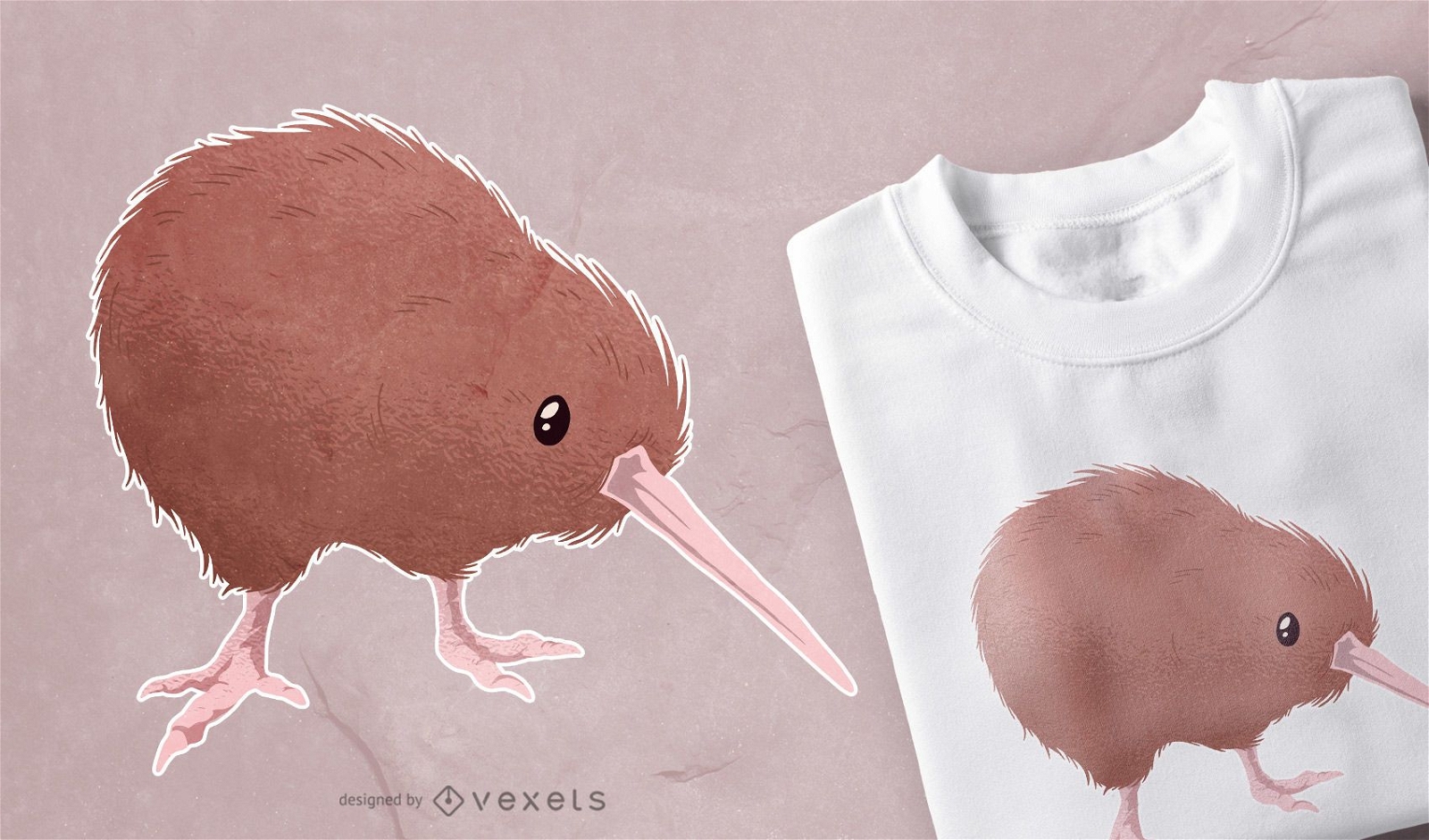 Diseño de camiseta Kiwi Bird