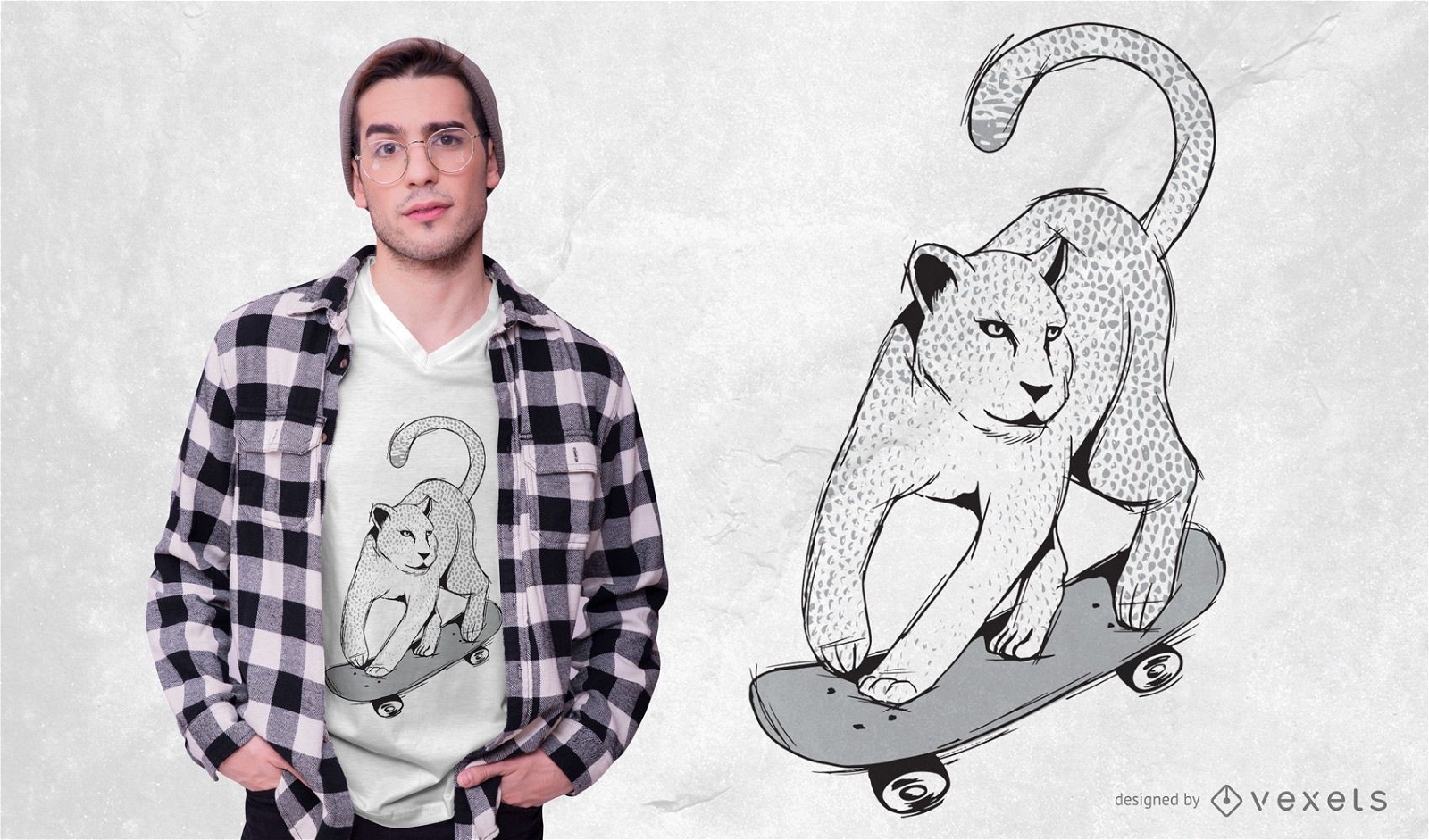 Design de camisetas Jaguar Skateboarding