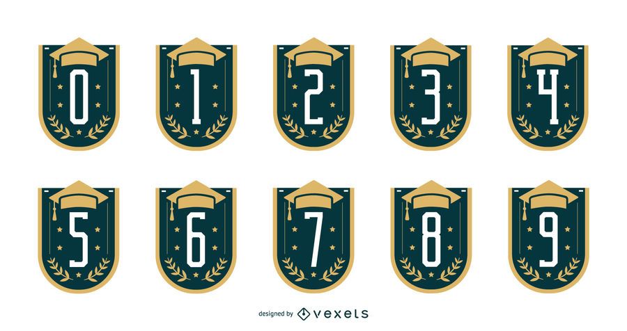 Graduation numbers set Graduation numbers set