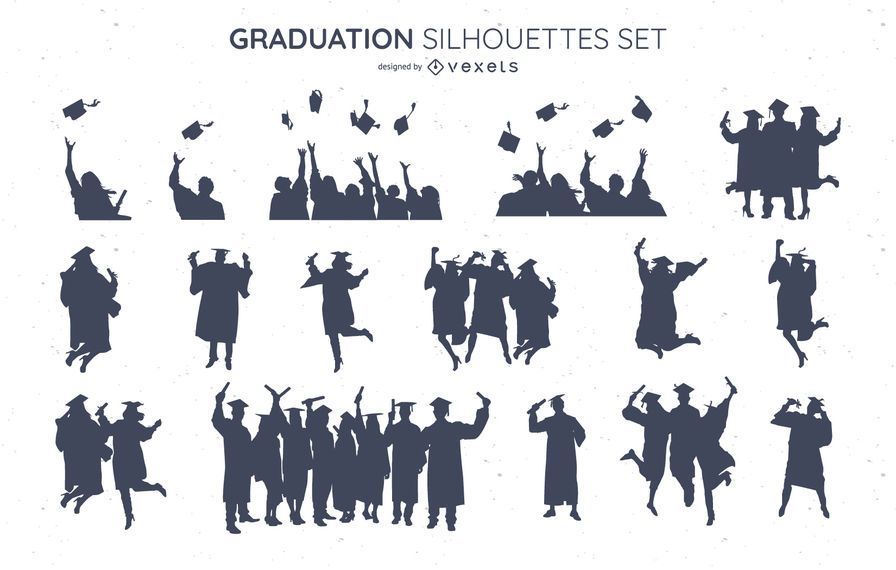 Conjunto de silueta de graduación Conjunto de silueta de graduación