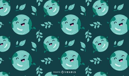 Earth day cartoon pattern design Earth day cartoon pattern design