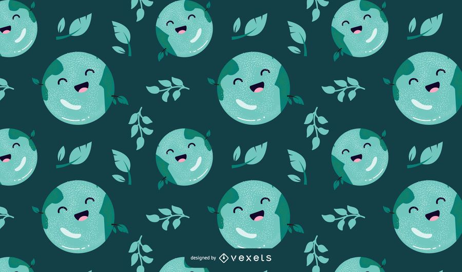 Earth day cartoon pattern design Earth day cartoon pattern design