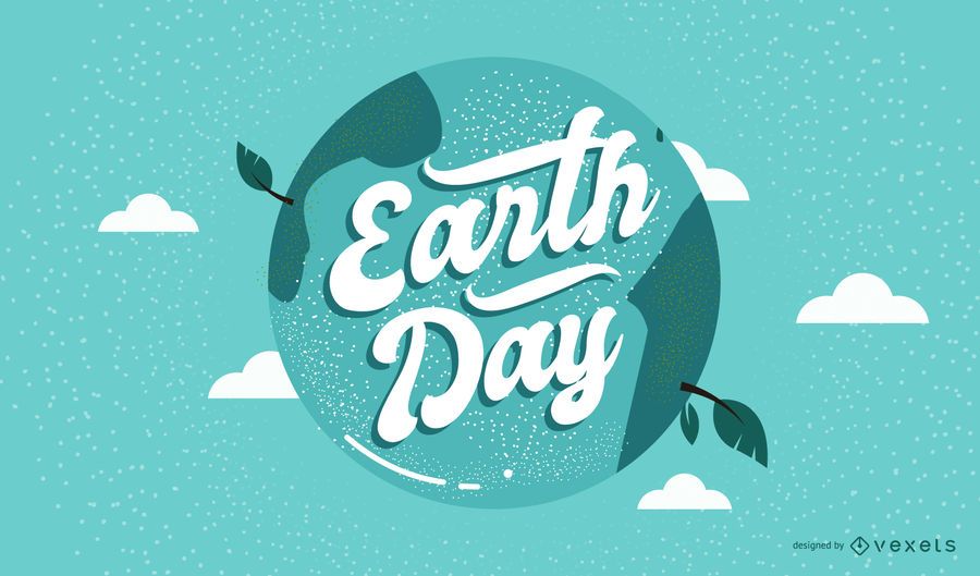 Earth day planet lettering Earth day planet lettering