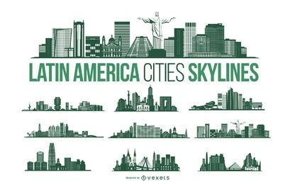 Pacote City Skyline da América Latina