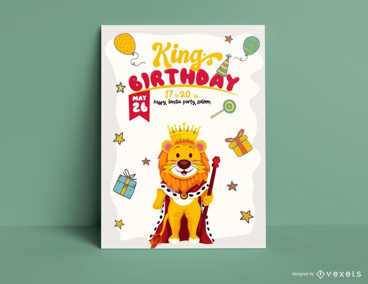 Lion king birthday invitation template Lion king birthday invitation template