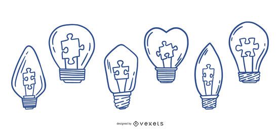 Stroke Autism Light Bulb Design Pack Stroke Autism Light Bulb Design Pack