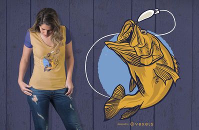 Diseño de camiseta Black Bass
