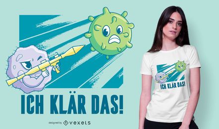 Coronavirus Deutsches Zitat T-Shirt Design