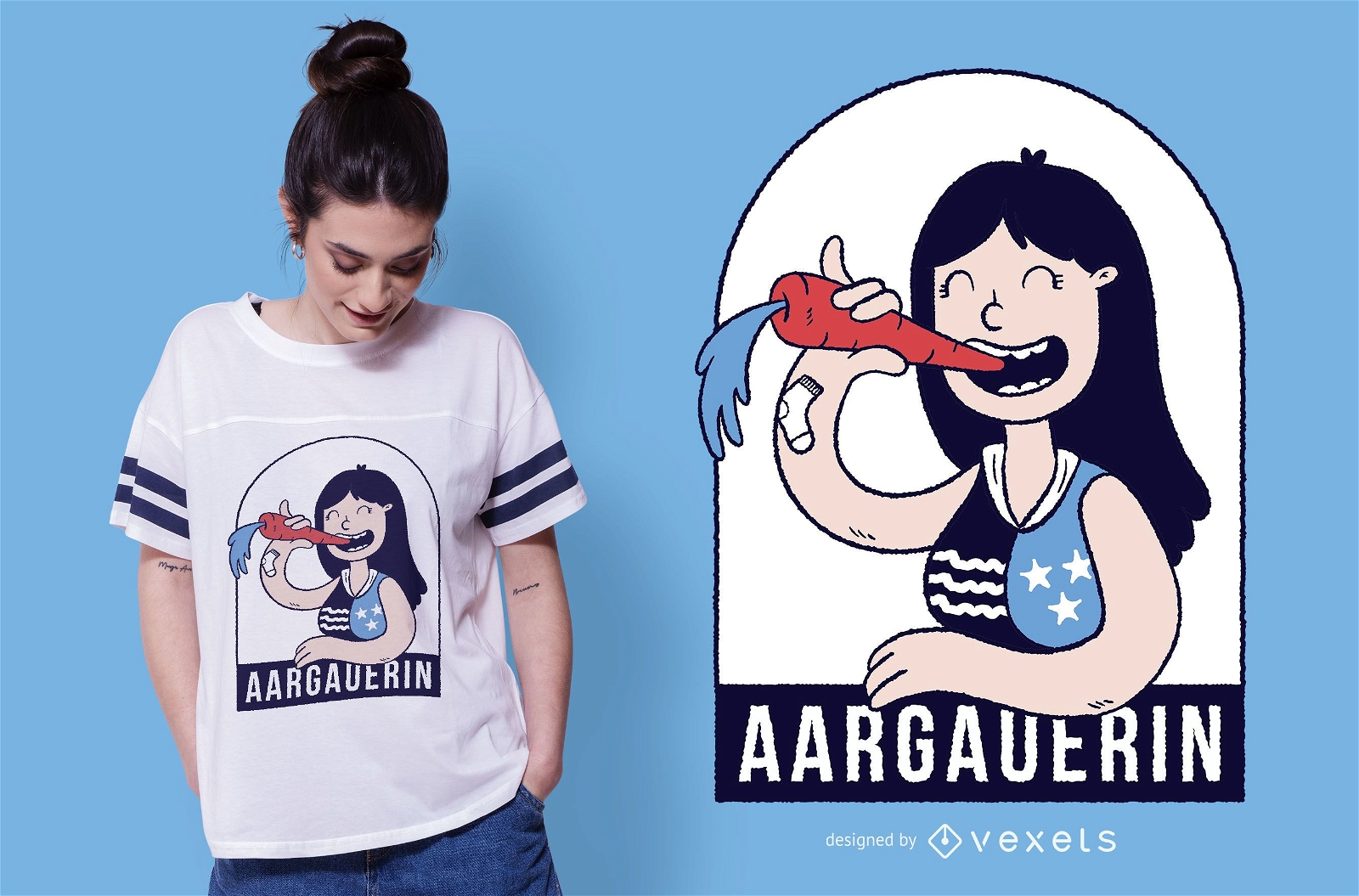 Aargau Girl Funny T-shirt Design