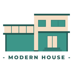 Construcción de casa moderna ilustración plana Diseño PNG