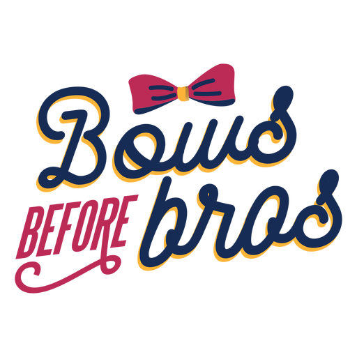 Cheer bows lettering PNG Design