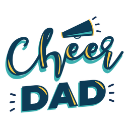 Letras de alegría papá Diseño PNG