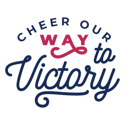 Cheer Victory Lettering Png & Svg Design For T-shirts