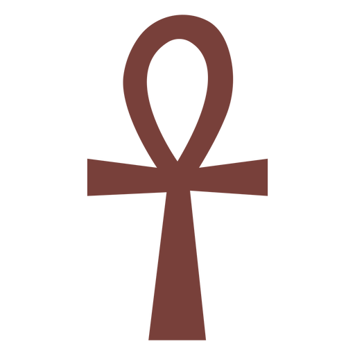 Ägyptisches Symbol ankh Silhouette PNG-Design