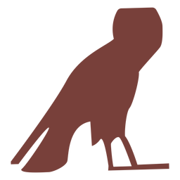 Símbolo egipcio ba silueta Diseño PNG