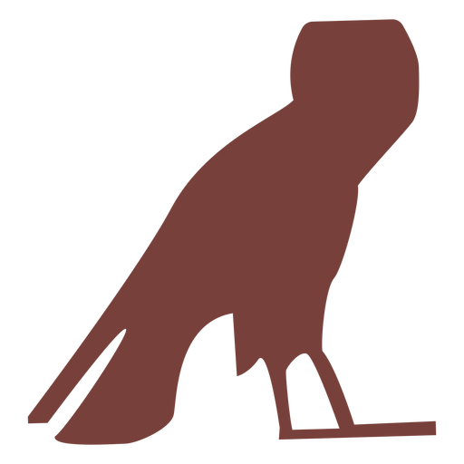 Egyptian symbol ba silhouette