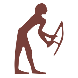 Egyptian symbol harpocrates silhouette PNG Design