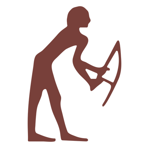Egyptian symbol harpocrates silhouette
