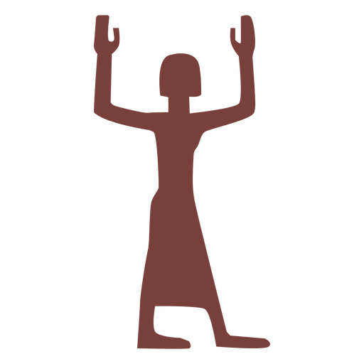 Egyptian symbol ka silhouette Transparent PNG & SVG vector file