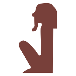 Silhueta do faraó egípcio Desenho PNG