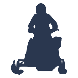 Extreme Sportschneemobil-Silhouette PNG-Design