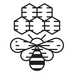 Farm bee beehive icon PNG Design