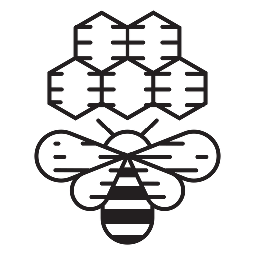 Farm bee beehive icon PNG Design