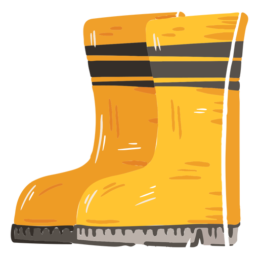 Icono de botas de granja Diseño PNG