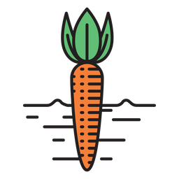 Farm carrot colored icon Farm carrot colored icon