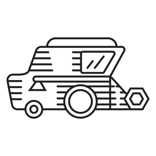 Farm combine harvester icon PNG Design