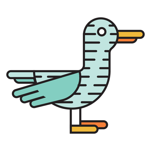 Farm duck colored icon PNG Design