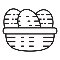 Icono de huevos de granja Diseño PNG