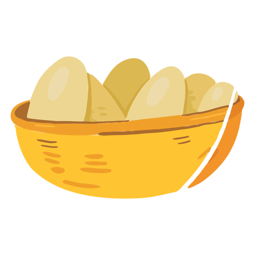 Farm eggs basket icon