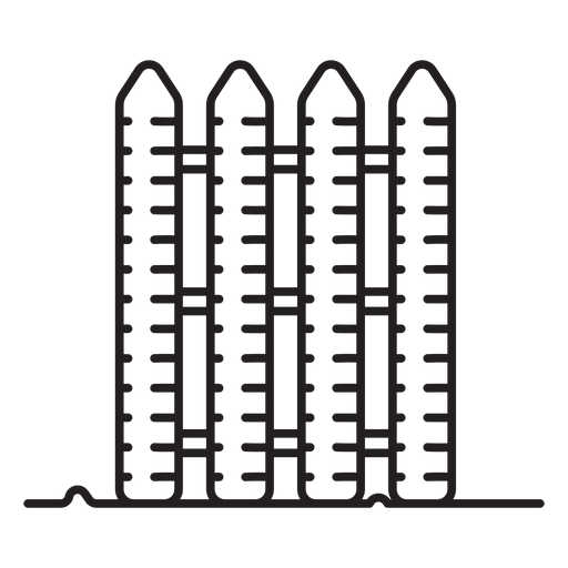 Icono de valla de granja Diseño PNG
