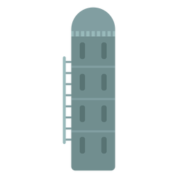 Ícone de silo de grãos agrícolas Desenho PNG