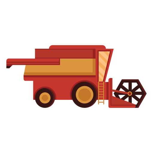 Rote Ikone des Bauernhofernters PNG-Design