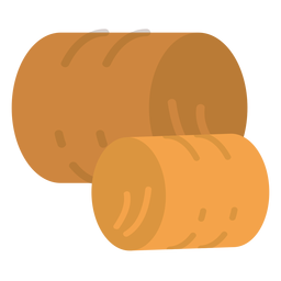 Ícone de fardos de feno de fazenda Desenho PNG