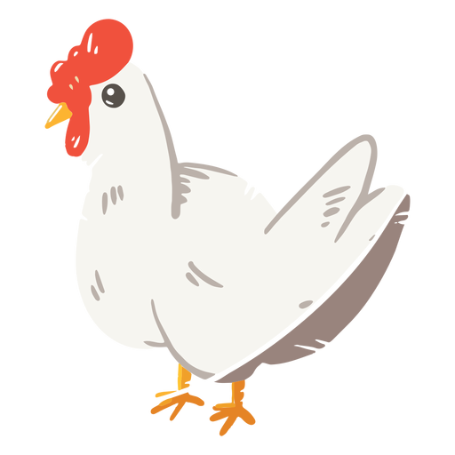 ?cone de galinha de fazenda Desenho PNG
