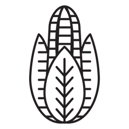 Ícone de milho agrícola Desenho PNG Transparent PNG