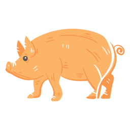 Ícone de porco de fazenda Transparent PNG