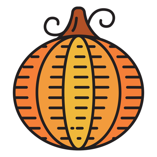 Icono de color de calabaza de granja Diseño PNG