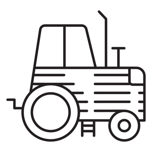 Design PNG E SVG De Ícone De Trator Agrícola Para Camisetas