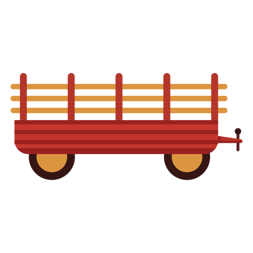 Farm wagon red icon - Transparent PNG & SVG vector file