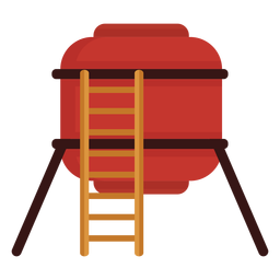 Icono de tanque de agua de granja Diseño PNG