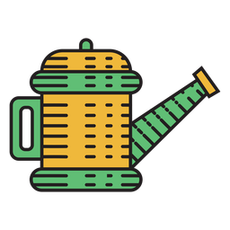Ícone colorido do regador agrícola Desenho PNG