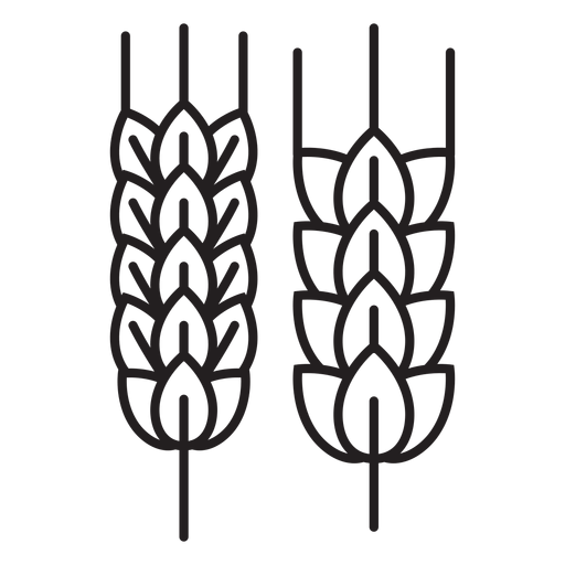 Icono de trigo de granja Diseño PNG