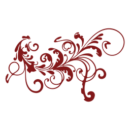 Ornamento complexo de design floral Desenho PNG