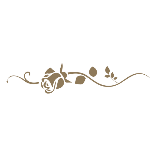 Divis?ria de ornamento de design floral Desenho PNG