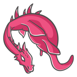 Criatura folclórica dragão voador ícone Desenho PNG